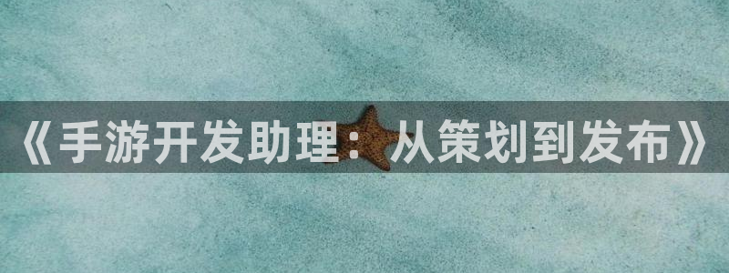 恒盛娱乐登陆：《手游开发助理：从策划到发布》